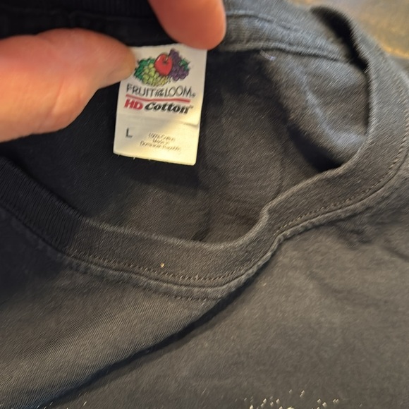 VTG FOTL Fruit of The Loom Black Graphic Tee Planet Design Solar System Large - Picture 7 of 8